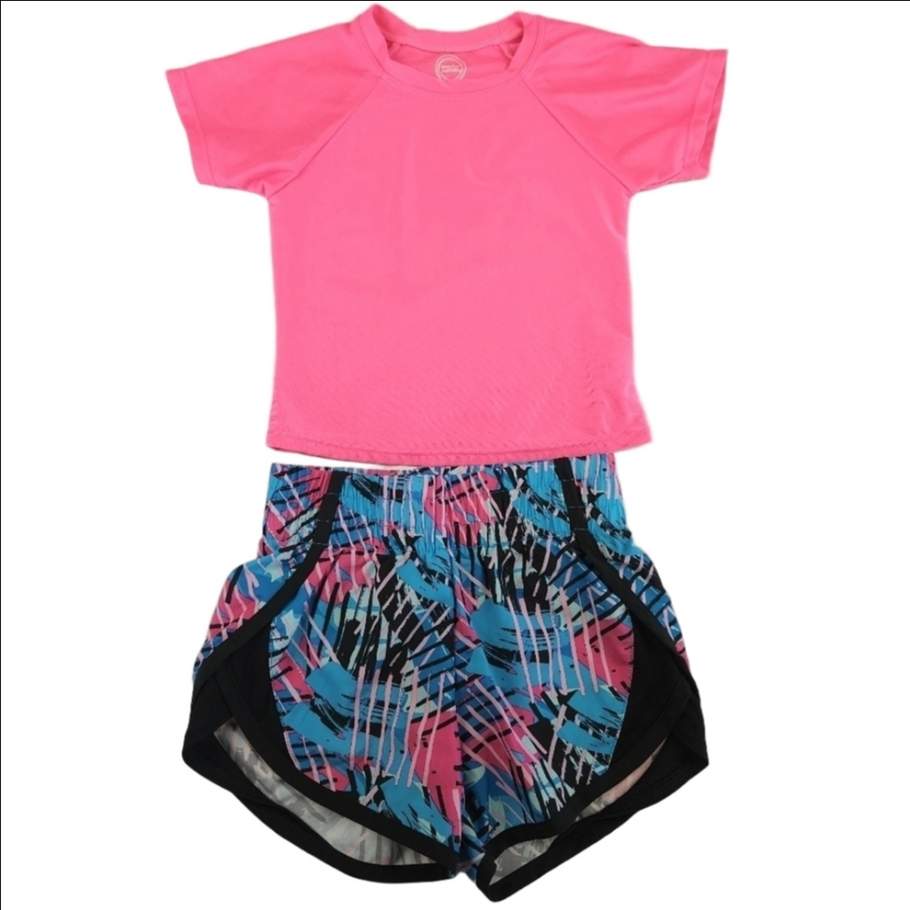 Wonder Nation Girls 2 Piece Swimsuit Size 4-5